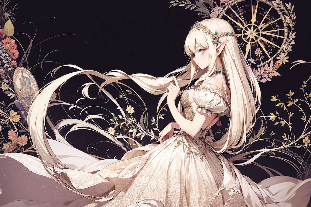 碧い目のエルフ