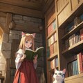 本を読む猫娘 3枚目