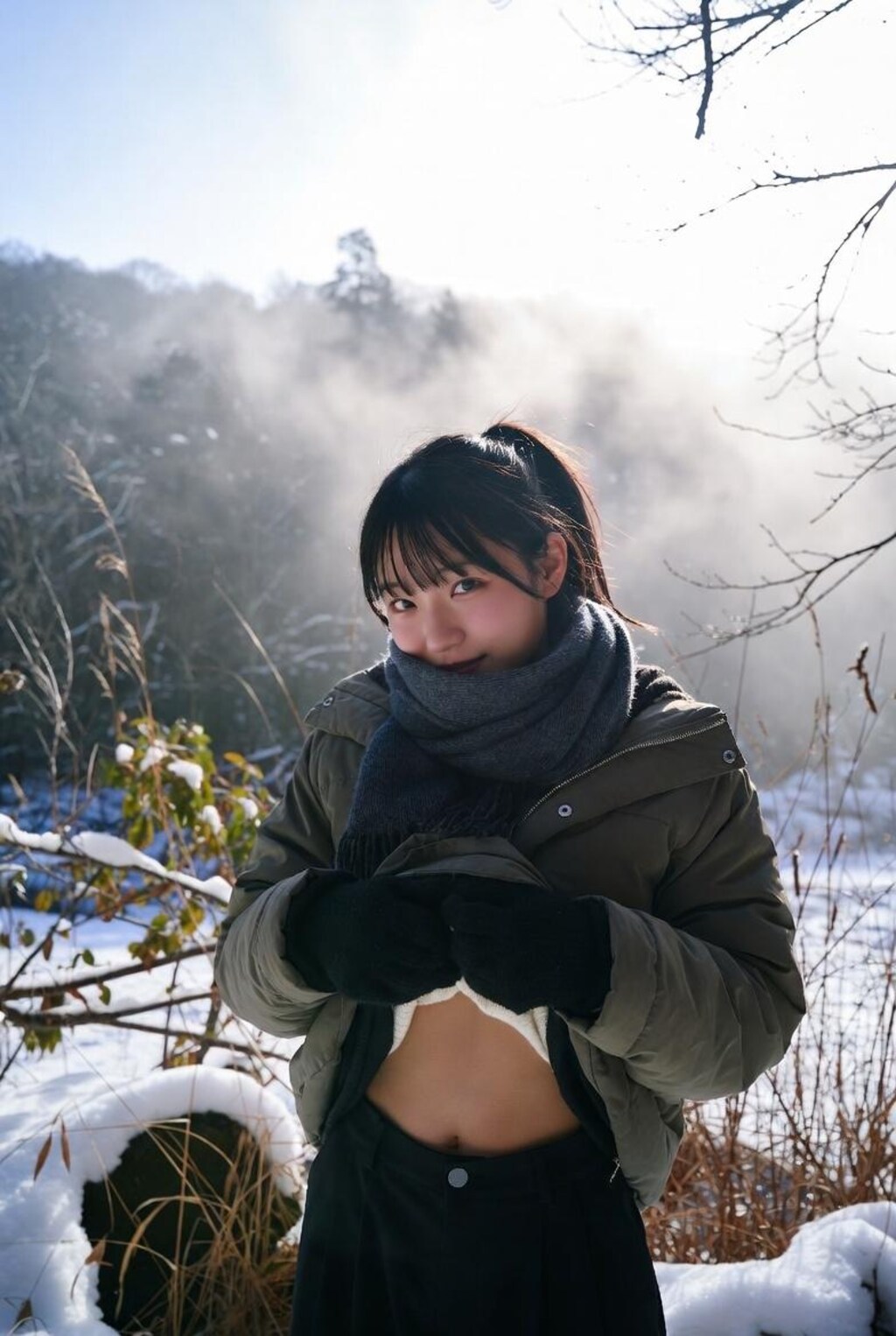 おへそを見せてほしいと頼んでみた