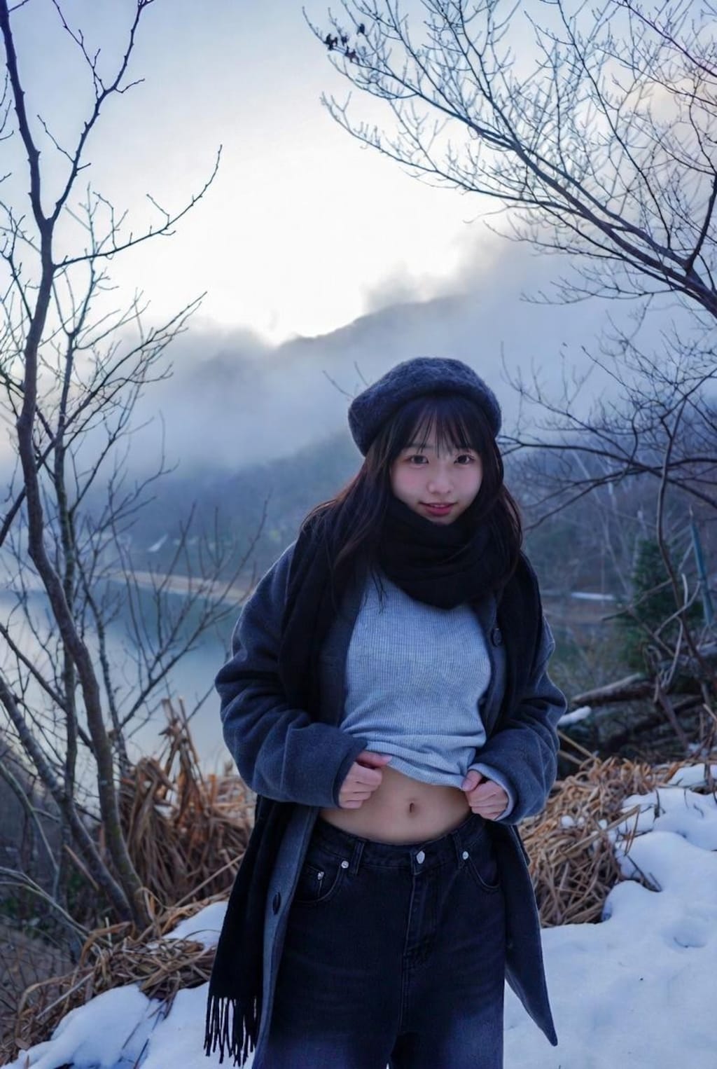 おへそを見せてほしいと頼んでみた