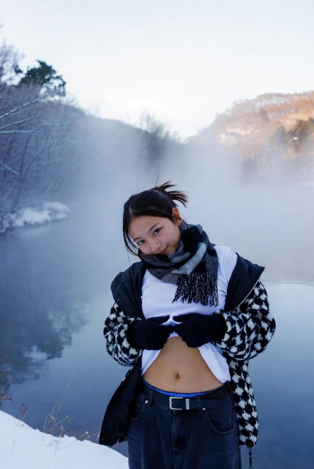 おへそを見せてほしいと頼んでみた