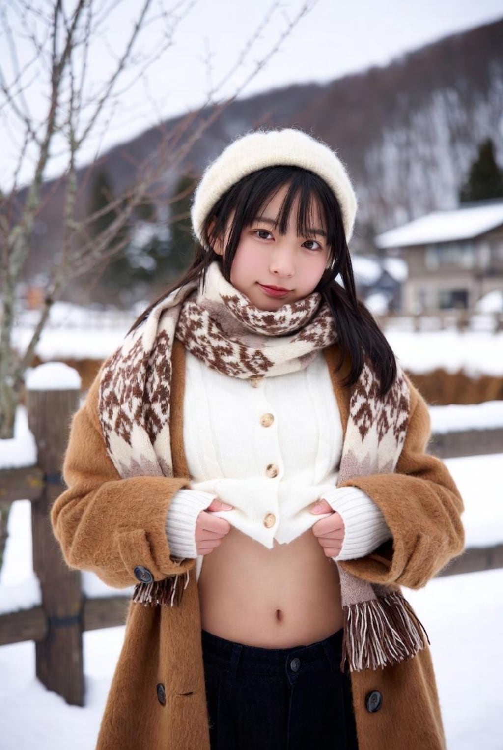 おへそを見せてほしいと頼んでみた