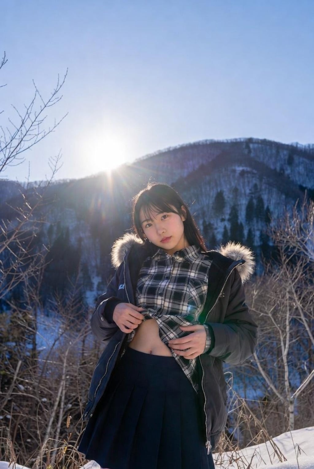 おへそを見せてほしいと頼んでみた