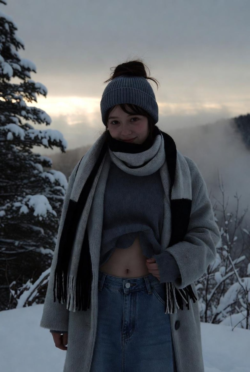 おへそを見せてほしいと頼んでみた