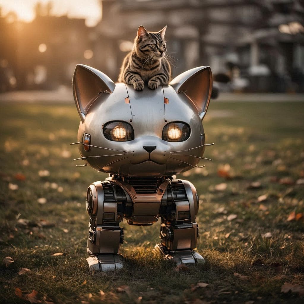 猫型ロボットと猫 | の人気AIイラスト・グラビア