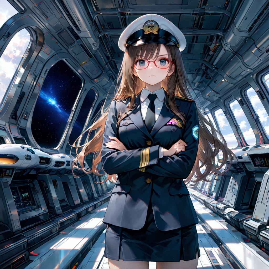 本艦にようこそ！私が艦長です。