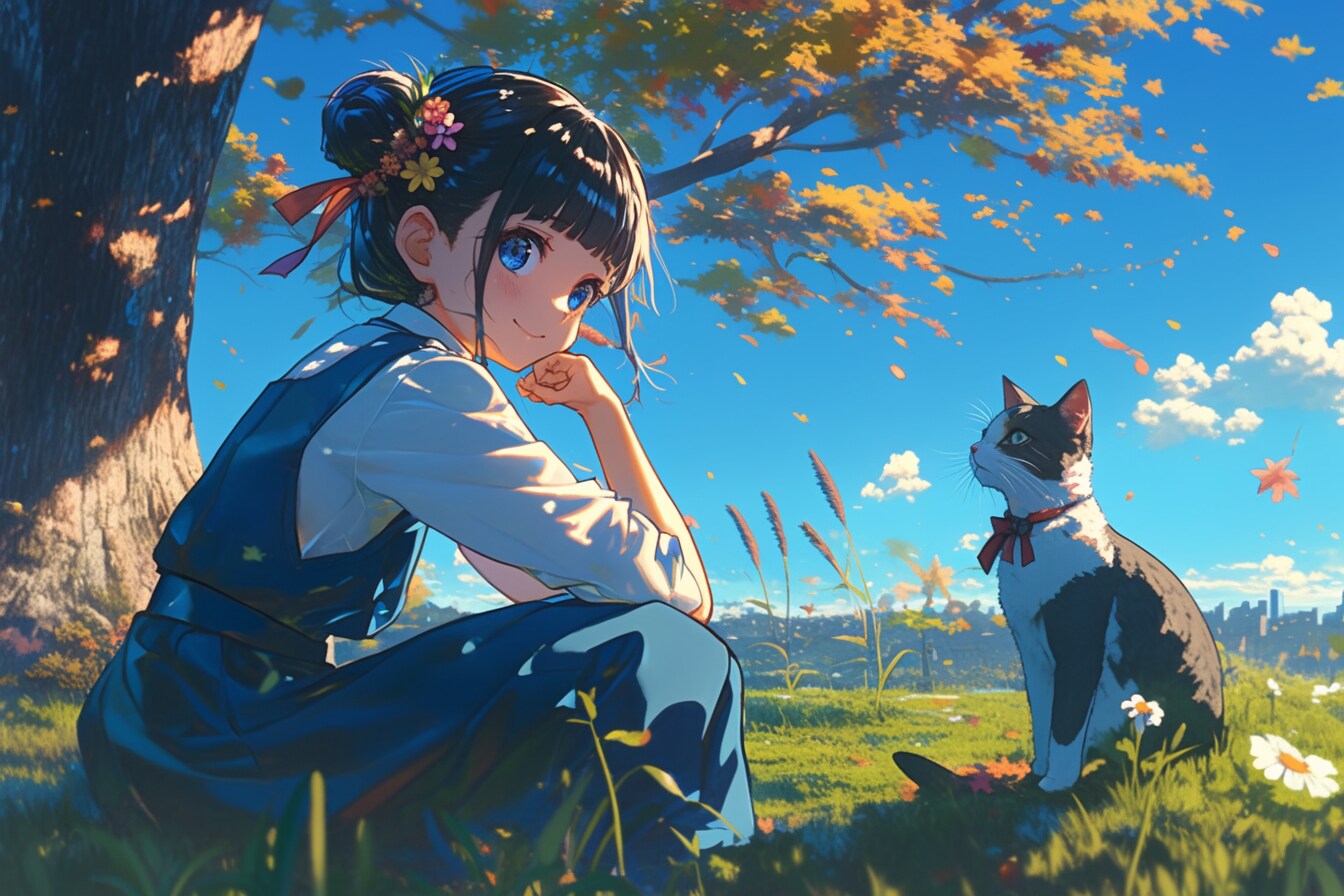 猫🐈とおだんごちゃん🍡✨90 | の人気AIイラスト・グラビア