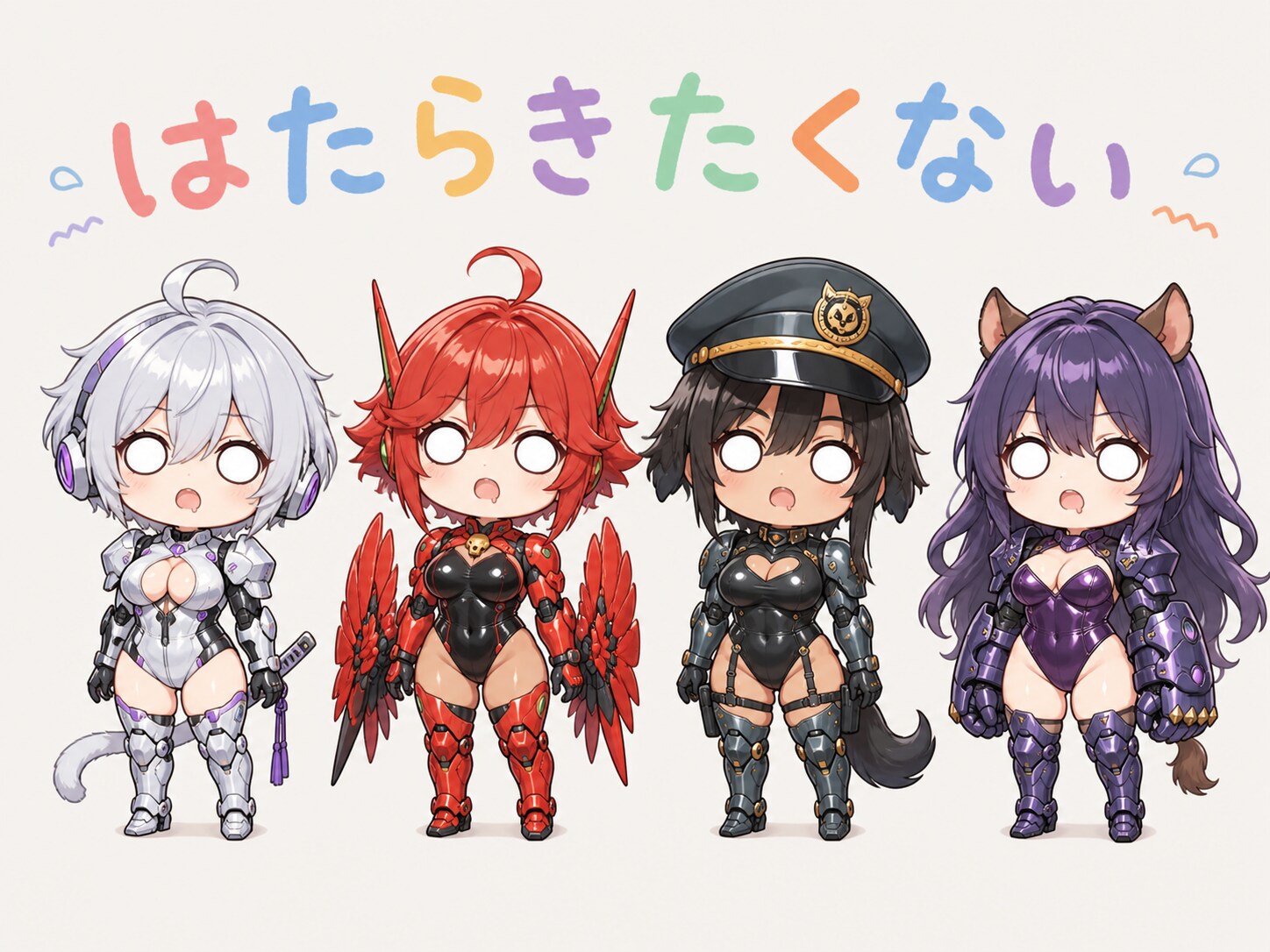 はたらきたくないoqo