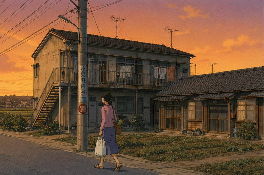昭和50年代の東京郊外の風景