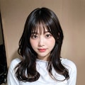 青ニットLoraでポロリ 3枚目