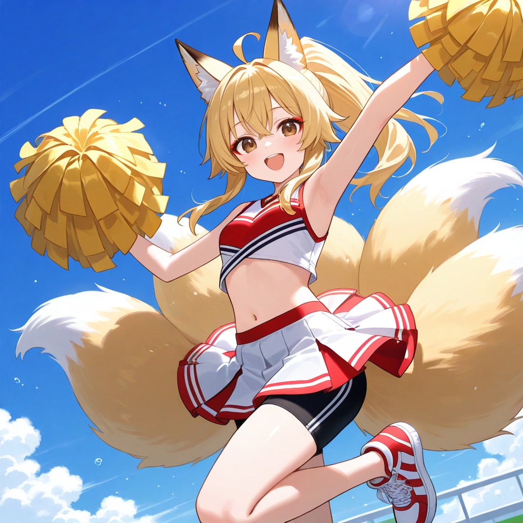 チアガール狐っ娘