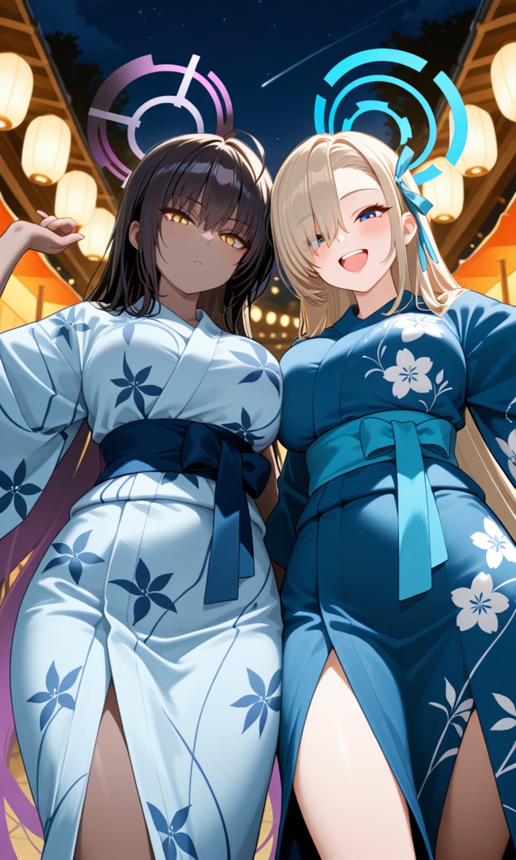 アスナとカリン　浴衣4
