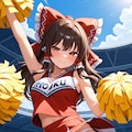 チアリーディング霊夢 3枚目