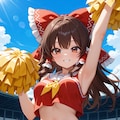 チアリーディング霊夢 4枚目