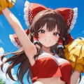 チアリーディング霊夢 5枚目