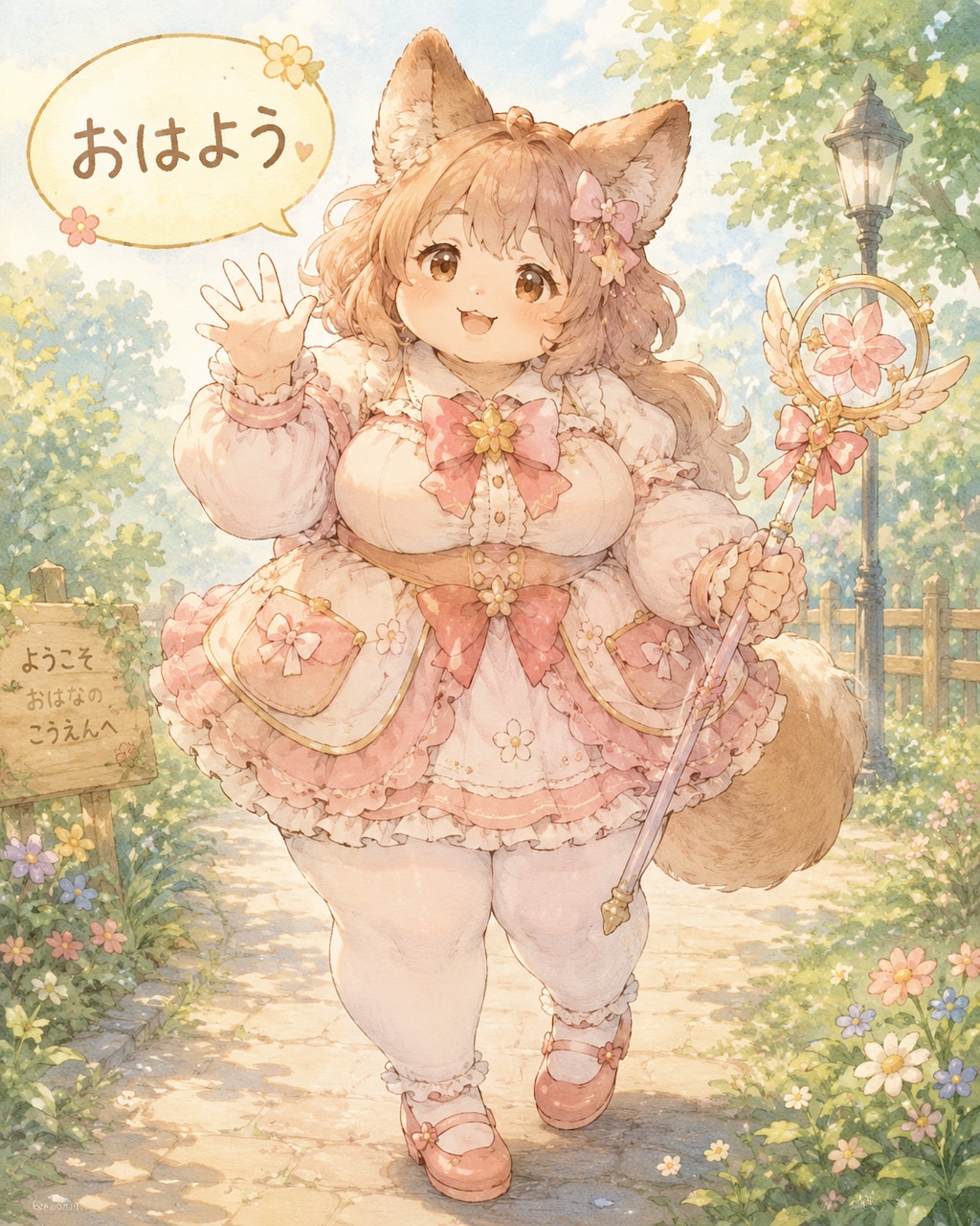 「おはよう」なもふむち魔法少女さん