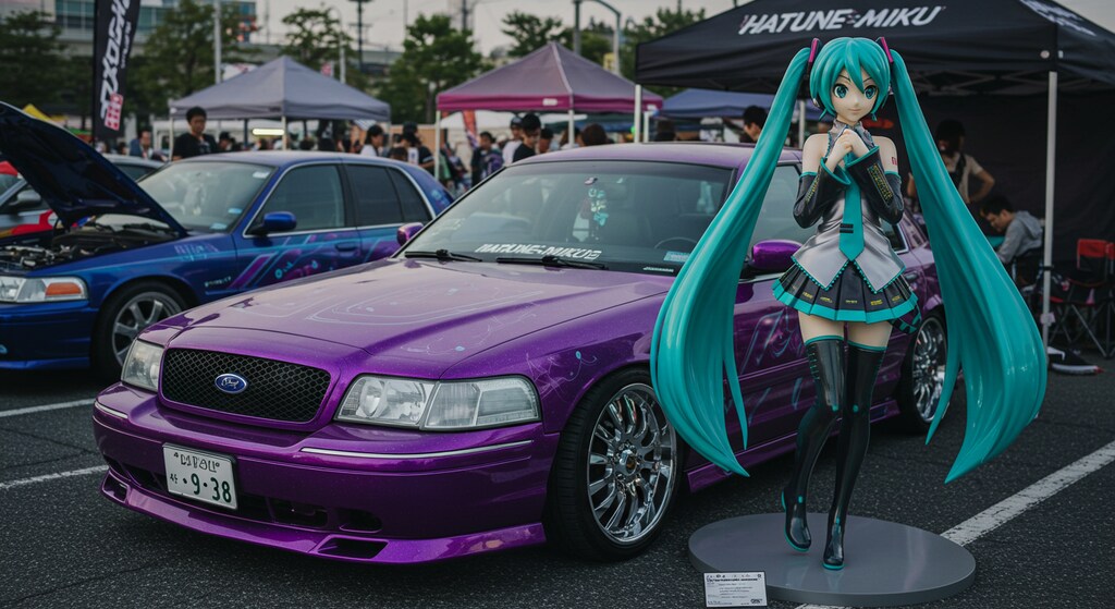 初音ミクとフォードクラウンビクトリア