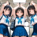 みんなでせーの、腋見せて（全年齢） 2枚目