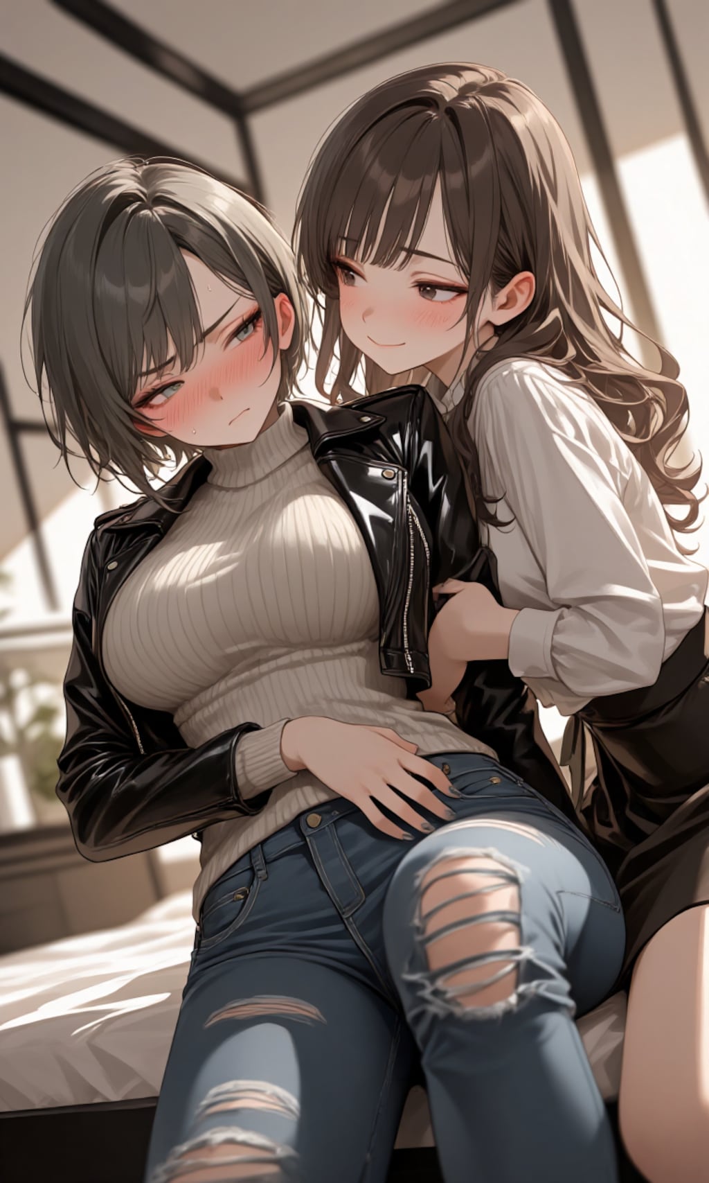 デート中に連れ込まれてしまったボーイッシュ