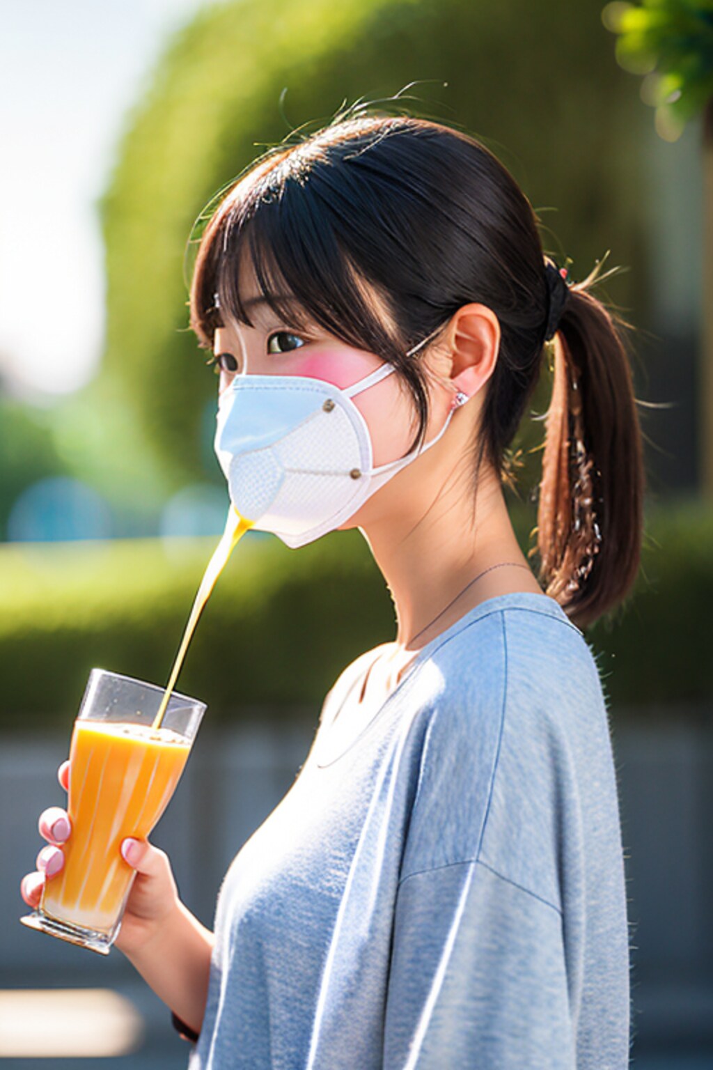 197　鼻から牛乳　splash