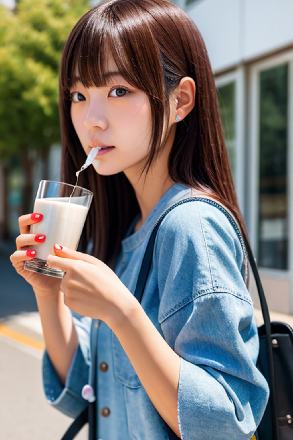 197　鼻から牛乳　splash