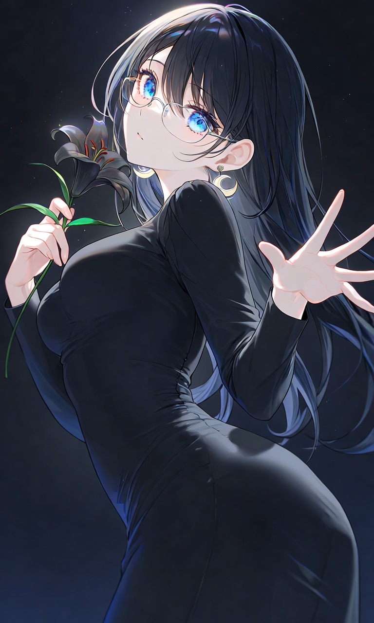 さよならの黒百合 | の人気AIイラスト・グラビア