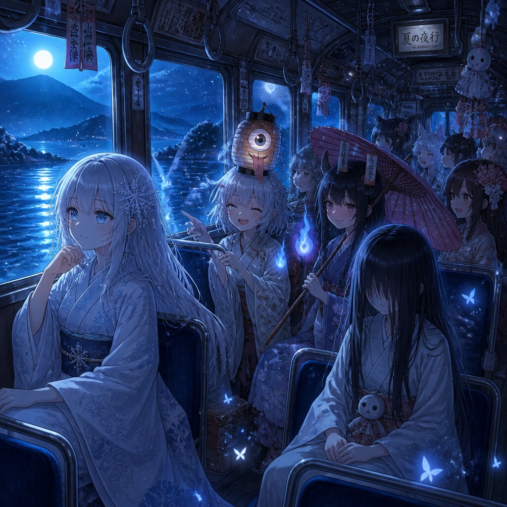 百鬼夜行列車帰郷 | の人気AIイラスト・グラビア