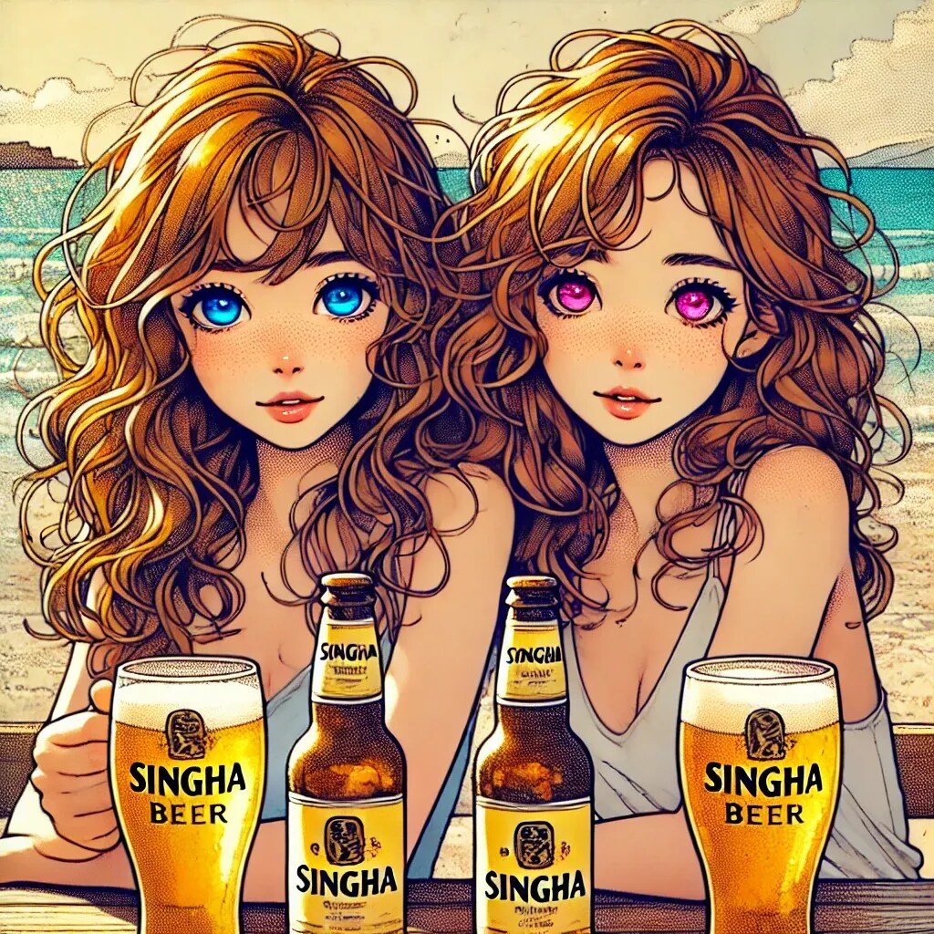 ビールで乾杯