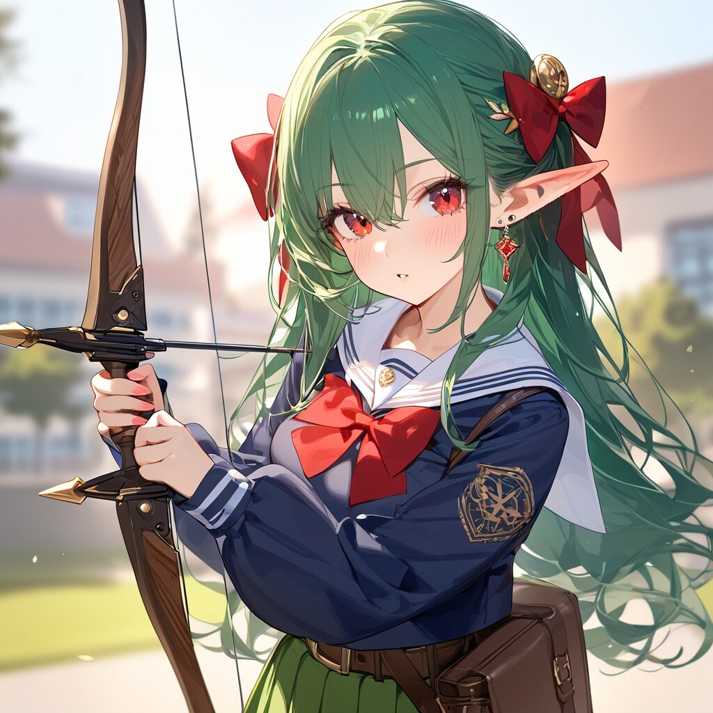 アーチェリー部のエルフさん