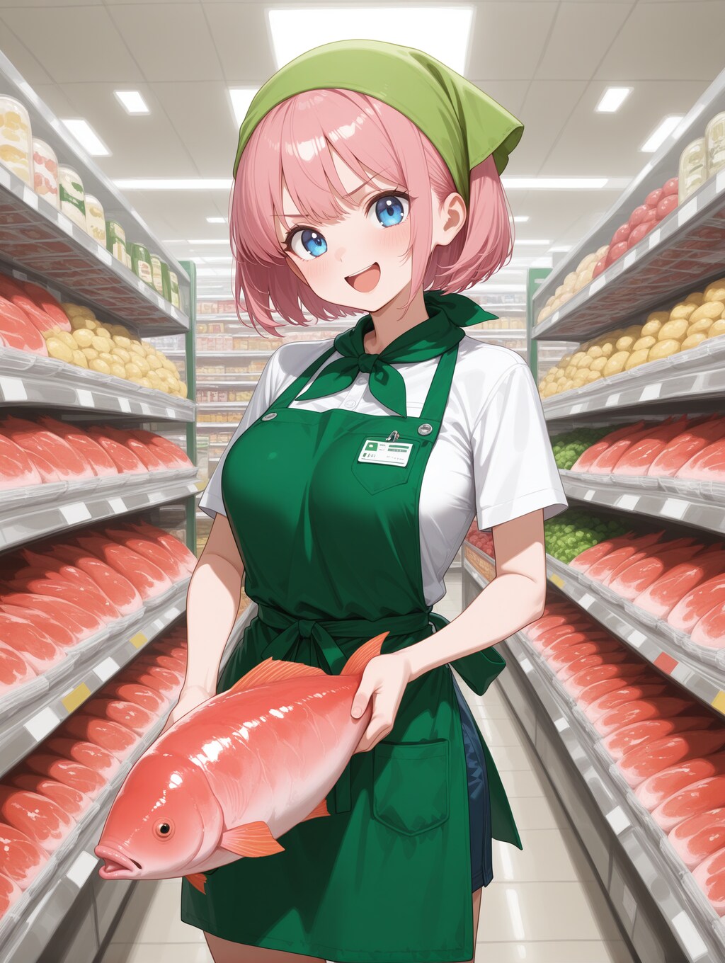 鮮魚コーナー担当中島