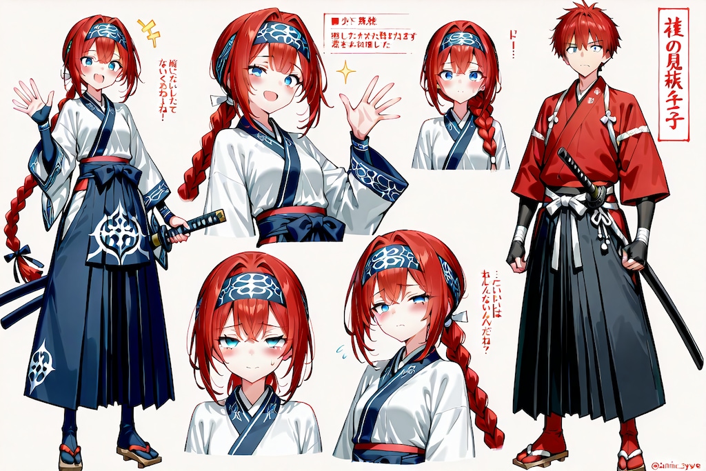 少年剣士の小織くん