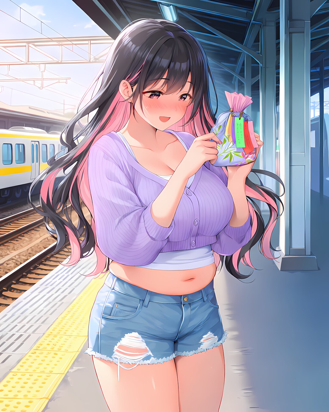 🎋19時を待つリナの七夕前奏曲ショートパンツ💜