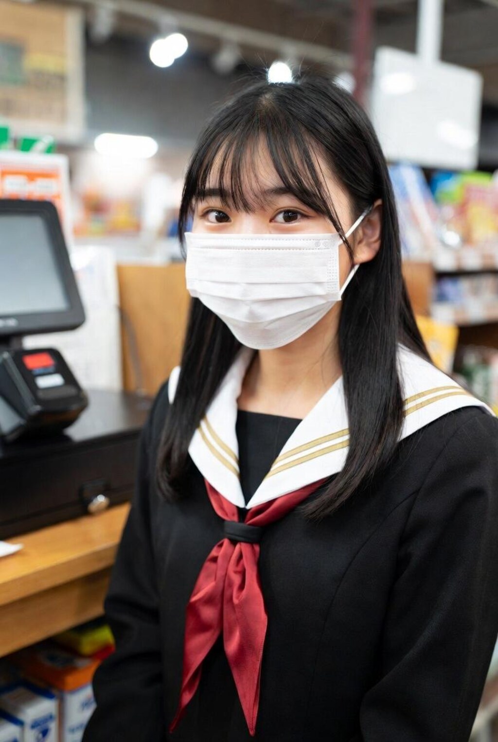 マスクでも美人