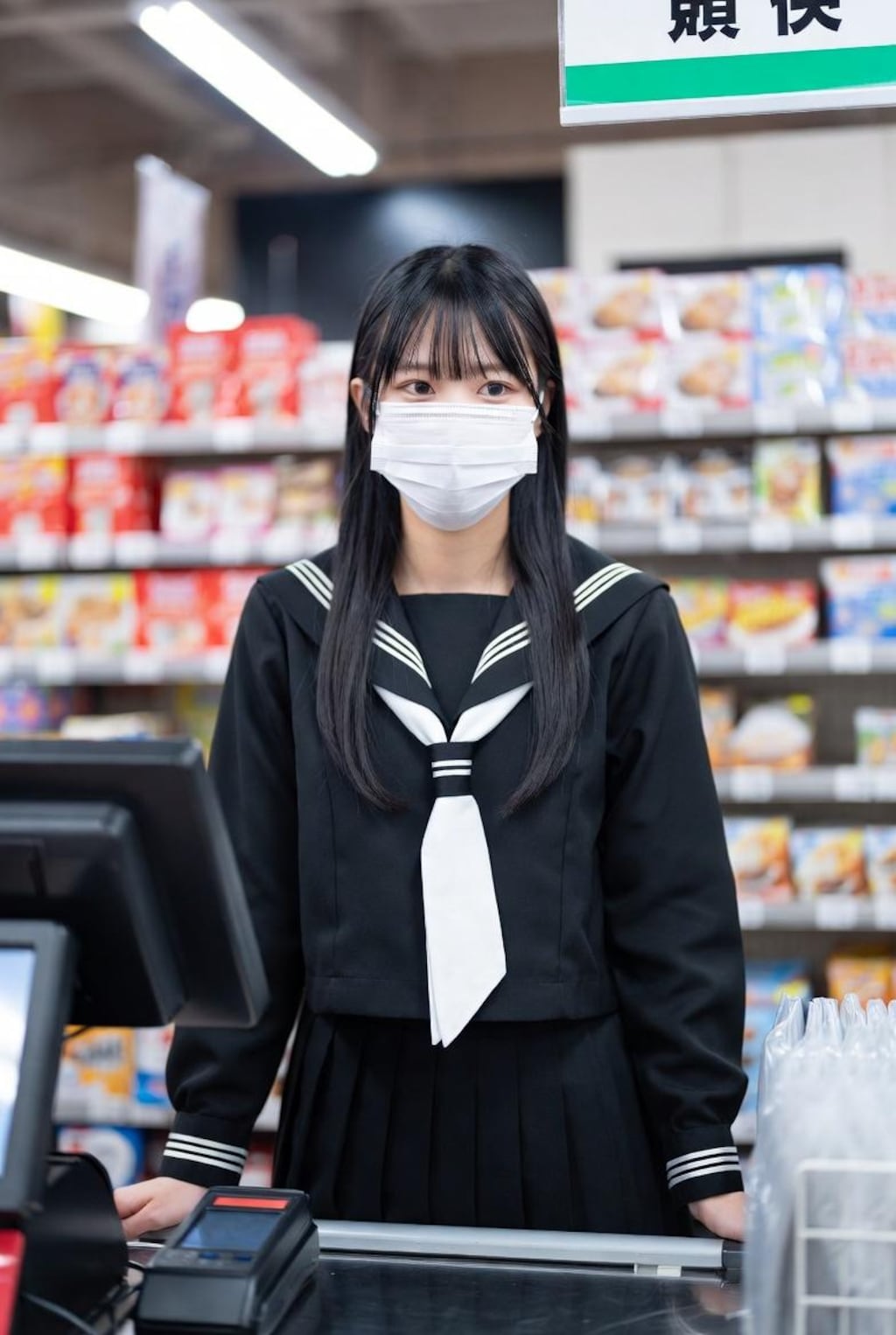 マスクでも美人