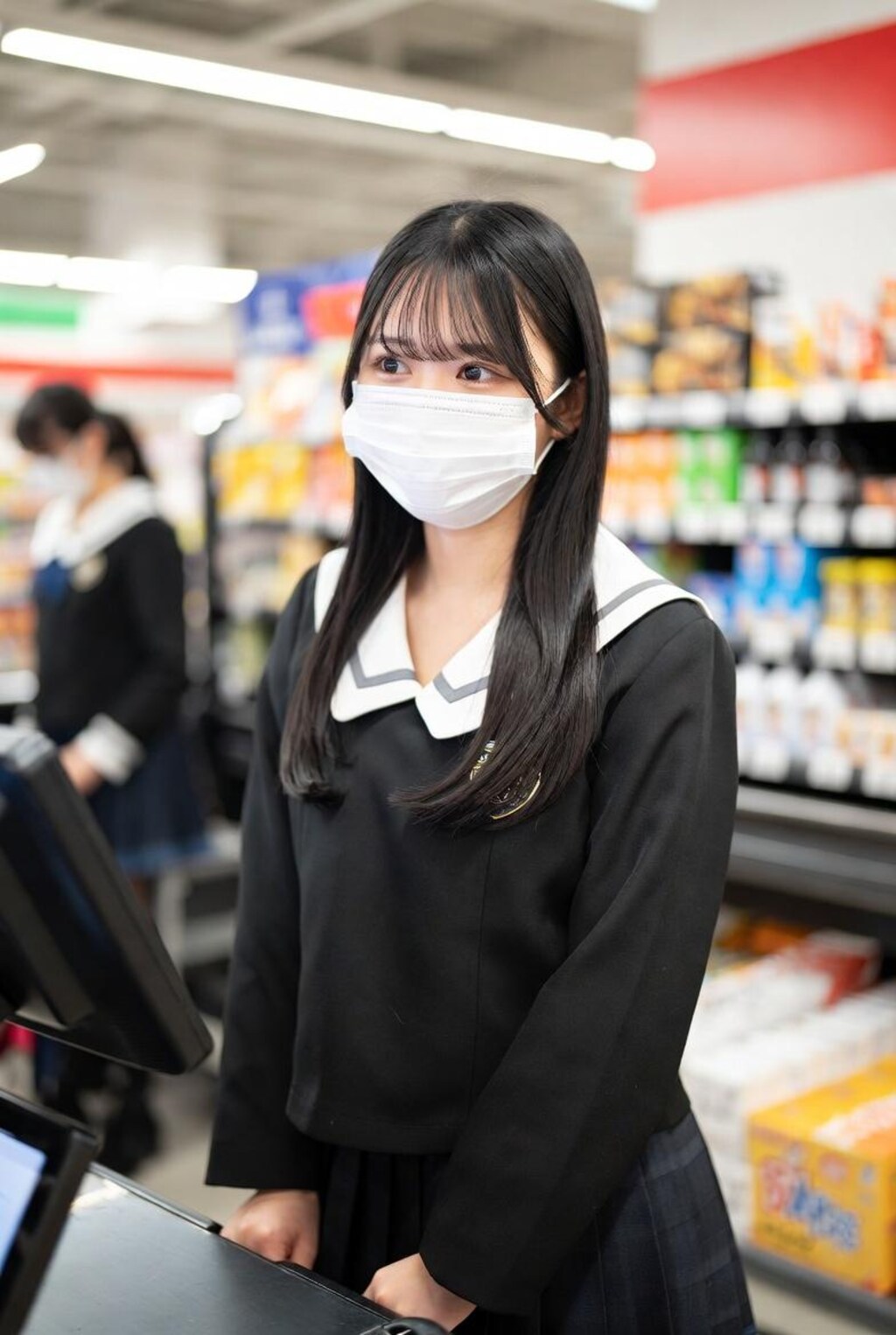 マスクでも美人