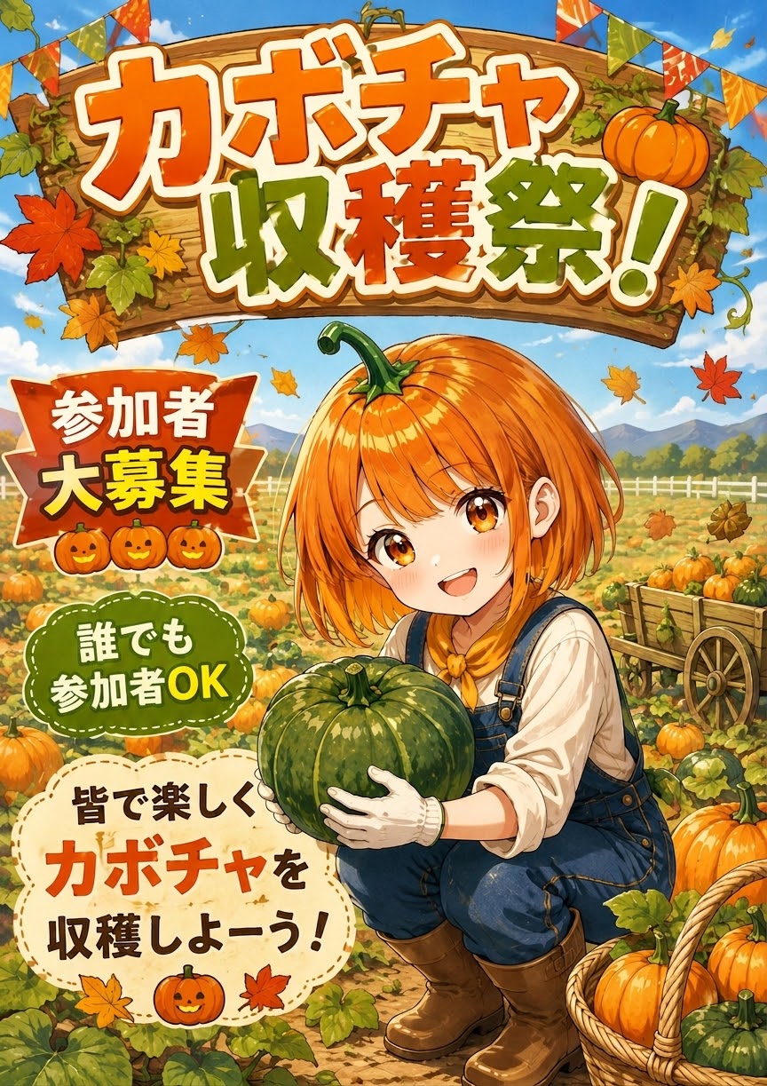 カボチャ布教ポスター | の人気AIイラスト・グラビア