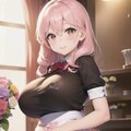 桃髪ロング爆乳ちゃん2 3枚目