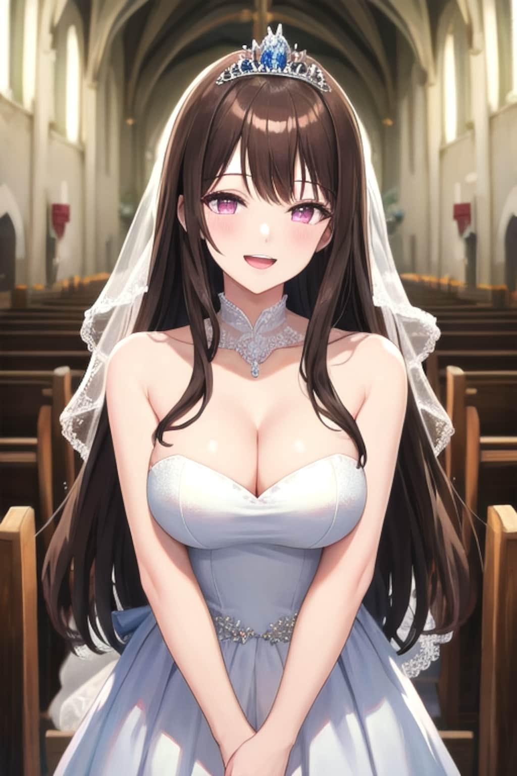 ウェディングドレスのお姉さん