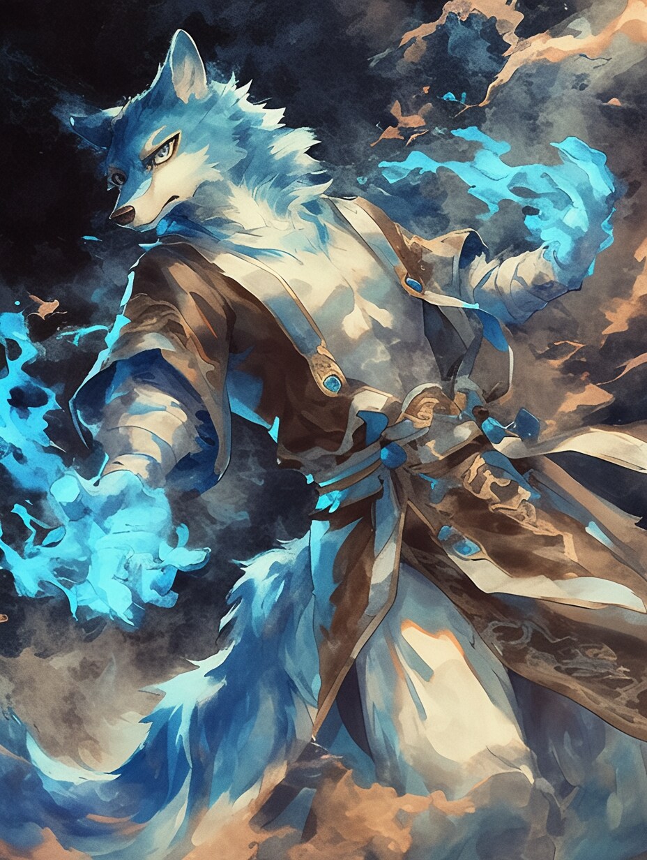 蒼炎の妖術師 | の人気AIイラスト・グラビア