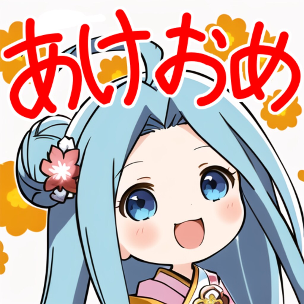 あけおめルリアちゃんスタンプ