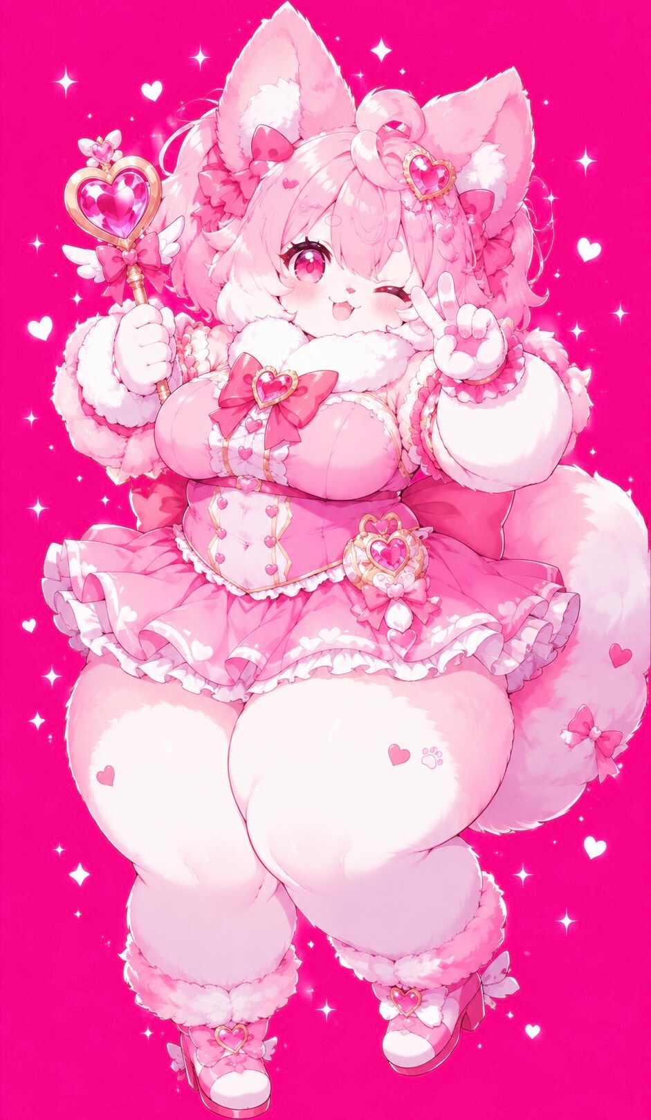 ふわふわむちむちな魔法少女