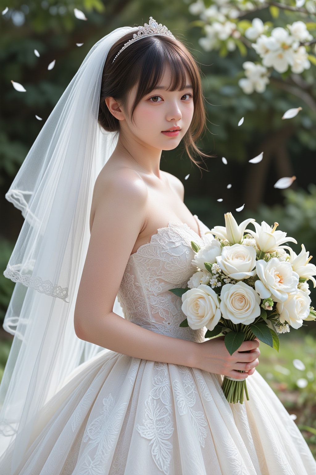 花びら舞う誓いの日💍