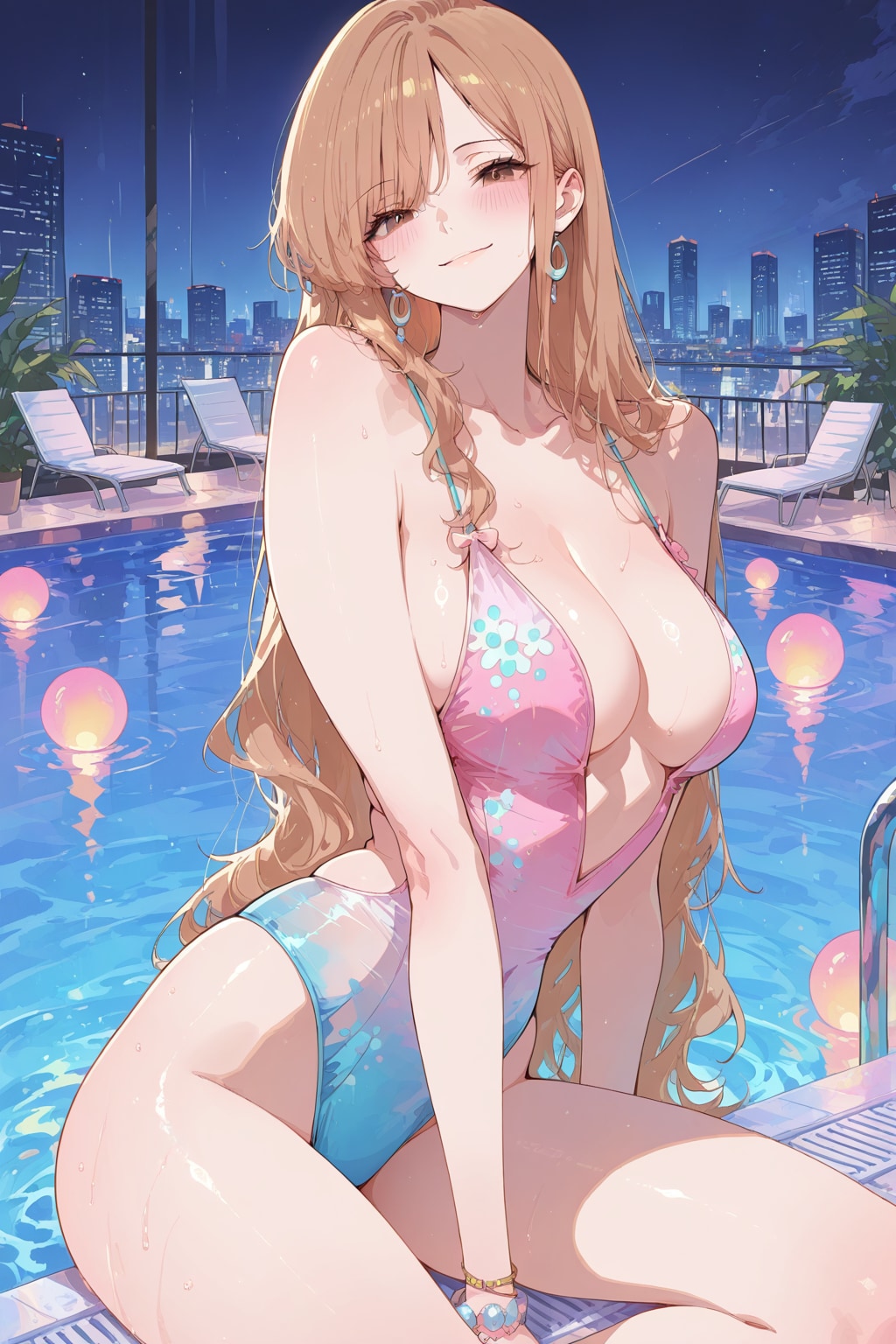 ギャルちゃんとプール