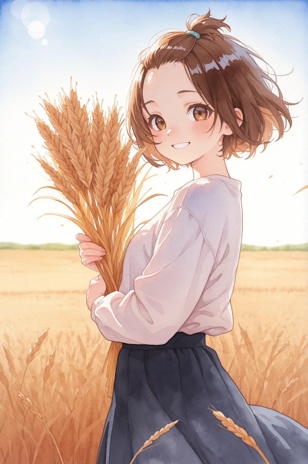 麦農家の娘