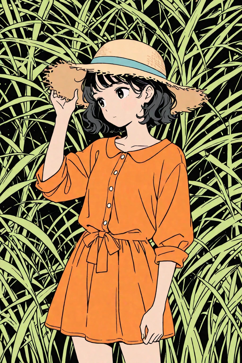 フラットカラーふーかちゃん