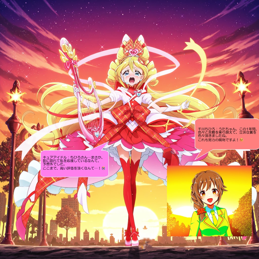 キュアアイドル、千川ちひろに褒められて号泣する