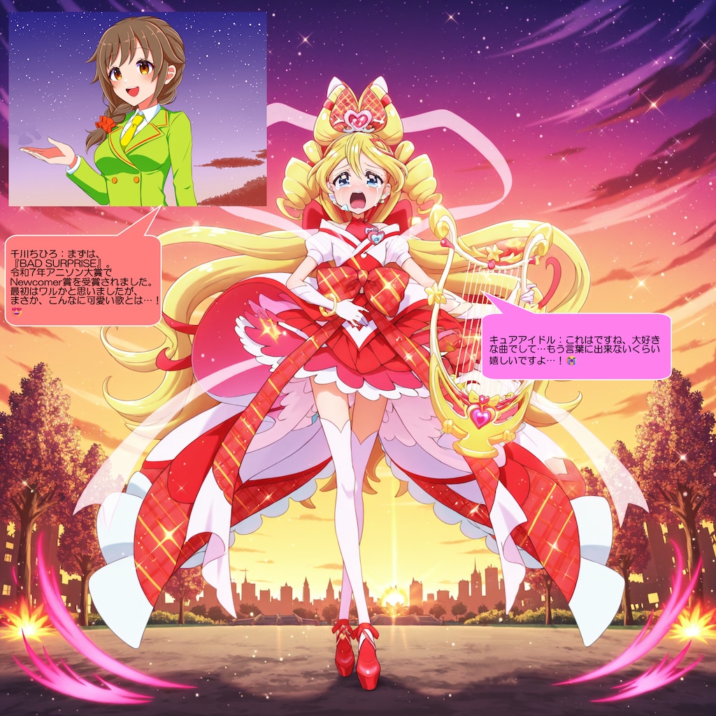 キュアアイドル、千川ちひろに褒められて号泣する