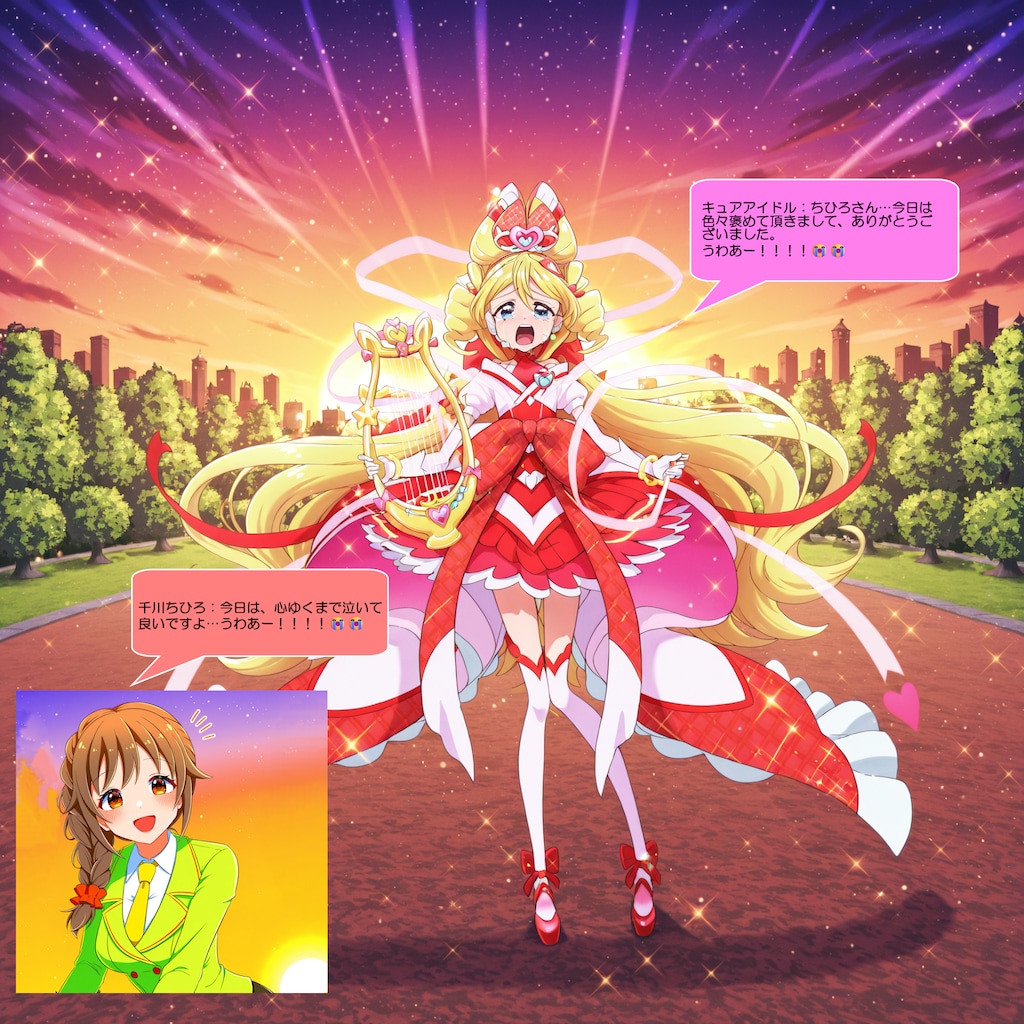 キュアアイドル、千川ちひろに褒められて号泣する