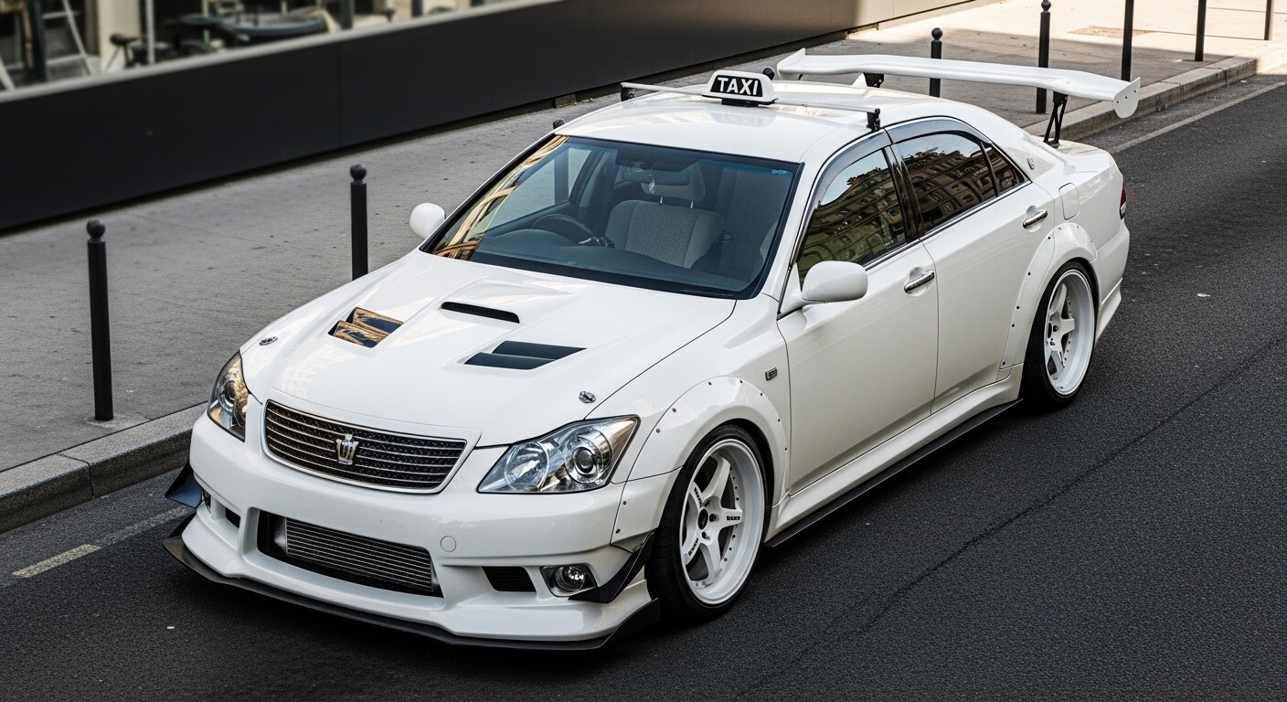クラウンアスリートタクシーのドリ車 | の人気AIイラスト・グラビア