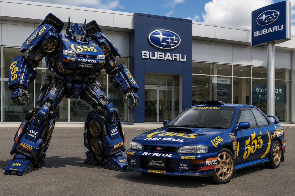 スバルインプレッサ555ラリーカー　トランスフォーマー